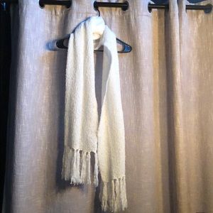 Lauren Conrad cream scarf with tassels